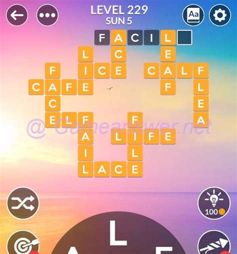 Wordscapes Level 229 Answers [ + Bonus Words ] .